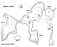 Plan of the Lakes Baćina. Click to enlarge the image.