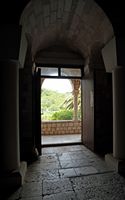 La ville de Polače, île de Mljet en Croatie. Église Sainte-Marie. Cliquer pour agrandir l'image.