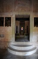 La ville de Polače, île de Mljet en Croatie. Église Sainte-Marie. Cliquer pour agrandir l'image.