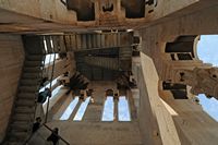 L'intérieur du campanile de la cathédrale de Split. Cliquer pour agrandir l'image.