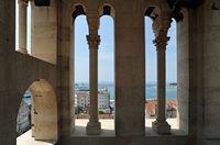 Interior of the bell-tower of the cathedral of Split. Click to enlarge the image.