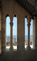 L'intérieur du campanile de la cathédrale de Split. Cliquer pour agrandir l'image.