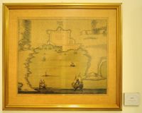 La ville de Split en Croatie. Le musée de la Marine. Gravure de Split. Cliquer pour agrandir l'image.