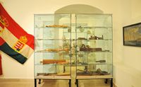 La ville de Split en Croatie. Le musée de la Marine. Salle de la marine marchande du musée maritime de Split. Cliquer pour agrandir l'image.
