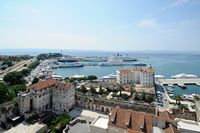 Die Mauer des Südens Diokletianpalast bis Split. Klicken, um das Bild zu vergrößern.