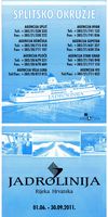 La ville de Split en Croatie. Horaires des ferries depuis Split. Cliquer pour agrandir l'image.