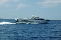 La ville de Split en Croatie. Le catamaran de Split à Bol et Jelsa. Cliquer pour agrandir l'image.