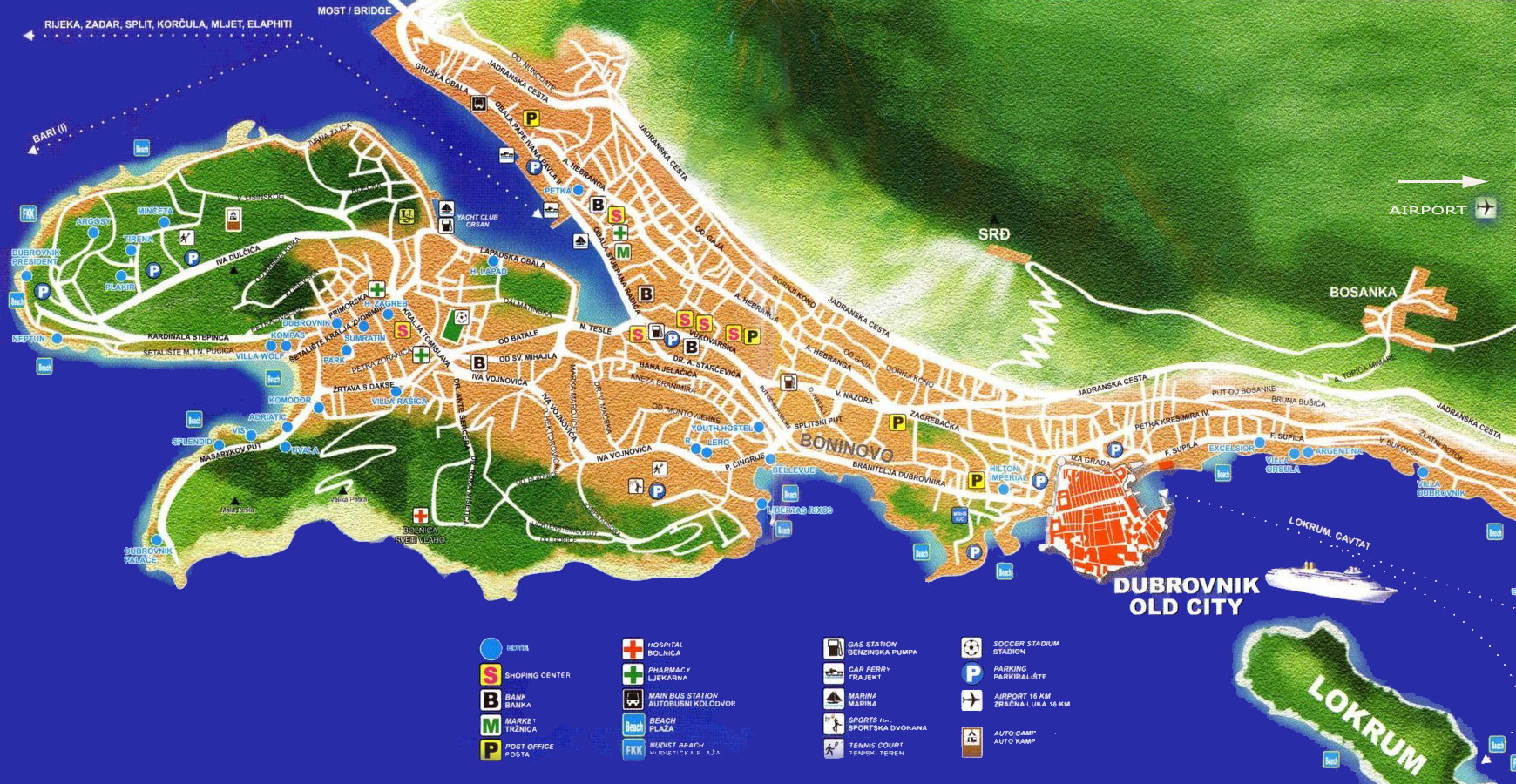 Cliquer sur les zones actives pour atteindre les lieux
