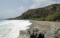 Le village d’Assomatos en Crète. La plage de Preveli. Cliquer pour agrandir l'image dans Adobe Stock (nouvel onglet).