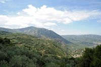 Le village d'Avdou en Crète. La vallée d'Avdou vue depuis Kéra. Cliquer pour agrandir l'image dans Adobe Stock (nouvel onglet).