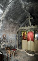 Le village d’Avdou en Crète. Fresques de l'église Saint-Antoine d'Avdou. Cliquer pour agrandir l'image dans Adobe Stock (nouvel onglet).