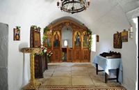 Le village d’Épiskopi en Crète. La chapelle des Cinq-Vierges de Lappa à Argyroupoli. Cliquer pour agrandir l'image dans Adobe Stock (nouvel onglet).