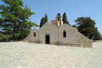 Le village de Kritsa en Crète. L'église panagia Kera. Cliquer pour agrandir l'image dans Adobe Stock (nouvel onglet).