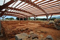 Le village de Malia en Crète. Les entrepôts de l'est du palais. Cliquer pour agrandir l'image dans Adobe Stock (nouvel onglet).