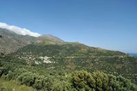 Le village de Plakias en Crète. Le village de Kato Rodakino. Cliquer pour agrandir l'image dans Adobe Stock (nouvel onglet).