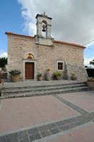 Le village de Thrapsano en Crète. L'église Notre-Dame à Thrapsano. Cliquer pour agrandir l'image dans Adobe Stock (nouvel onglet).