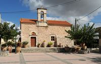 Le village de Thrapsano en Crète. L'église Notre-Dame à Thrapsano. Cliquer pour agrandir l'image dans Adobe Stock (nouvel onglet).