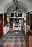 La presqu’île de Kanóni à Corfou. L'église du monastère de Vlacherna. Cliquer pour agrandir l'image dans Adobe Stock (nouvel onglet).