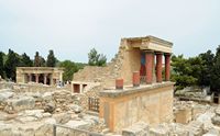 Le palais de Cnossos à Héraklion en Crète. Le bastion du nord-ouest. Cliquer pour agrandir l'image dans Adobe Stock (nouvel onglet).