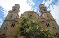 Le sud de la ville d’Héraklion en Crète. Abside de l'église Saint-Ménas. Cliquer pour agrandir l'image dans Adobe Stock (nouvel onglet).