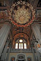 Le sud de la ville d’Héraklion en Crète. Plafond de l'église Saint-Ménas. Cliquer pour agrandir l'image dans Adobe Stock (nouvel onglet).