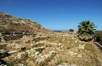 La ville d’Héraklion en Crète. Les ruines de la Villa aux Lys à Amnissos. Cliquer pour agrandir l'image dans Adobe Stock (nouvel onglet).