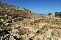 La ville d’Héraklion en Crète. Les ruines de la Villa aux Lys à Amnissos. Cliquer pour agrandir l'image dans Adobe Stock (nouvel onglet).