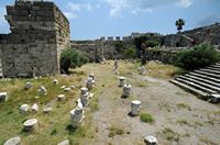 Neratzia Kos Castle - The gap is the inner enclosure - Click to enlarge in Adobe Stock (new tab)