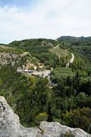 Le château Saint-Ange (Angelókastro) à Corfou. La billetterie du château d'Angelokastritsa. Cliquer pour agrandir l'image dans Adobe Stock (nouvel onglet).