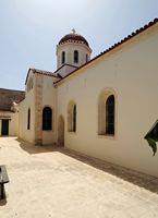 La vieille ville de Réthymnon en Crète. L'église Sainte-Barbe (Agia Barbara). Cliquer pour agrandir l'image dans Adobe Stock (nouvel onglet).