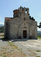 La ville de Spili en Crète. L'église Notre-Dame à Lampini. Cliquer pour agrandir l'image dans Adobe Stock (nouvel onglet).
