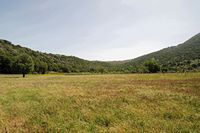 La ville de Vryssès en Crète. Cultures sur le plateau de Krapi près de Vrysses. Cliquer pour agrandir l'image dans Adobe Stock (nouvel onglet).