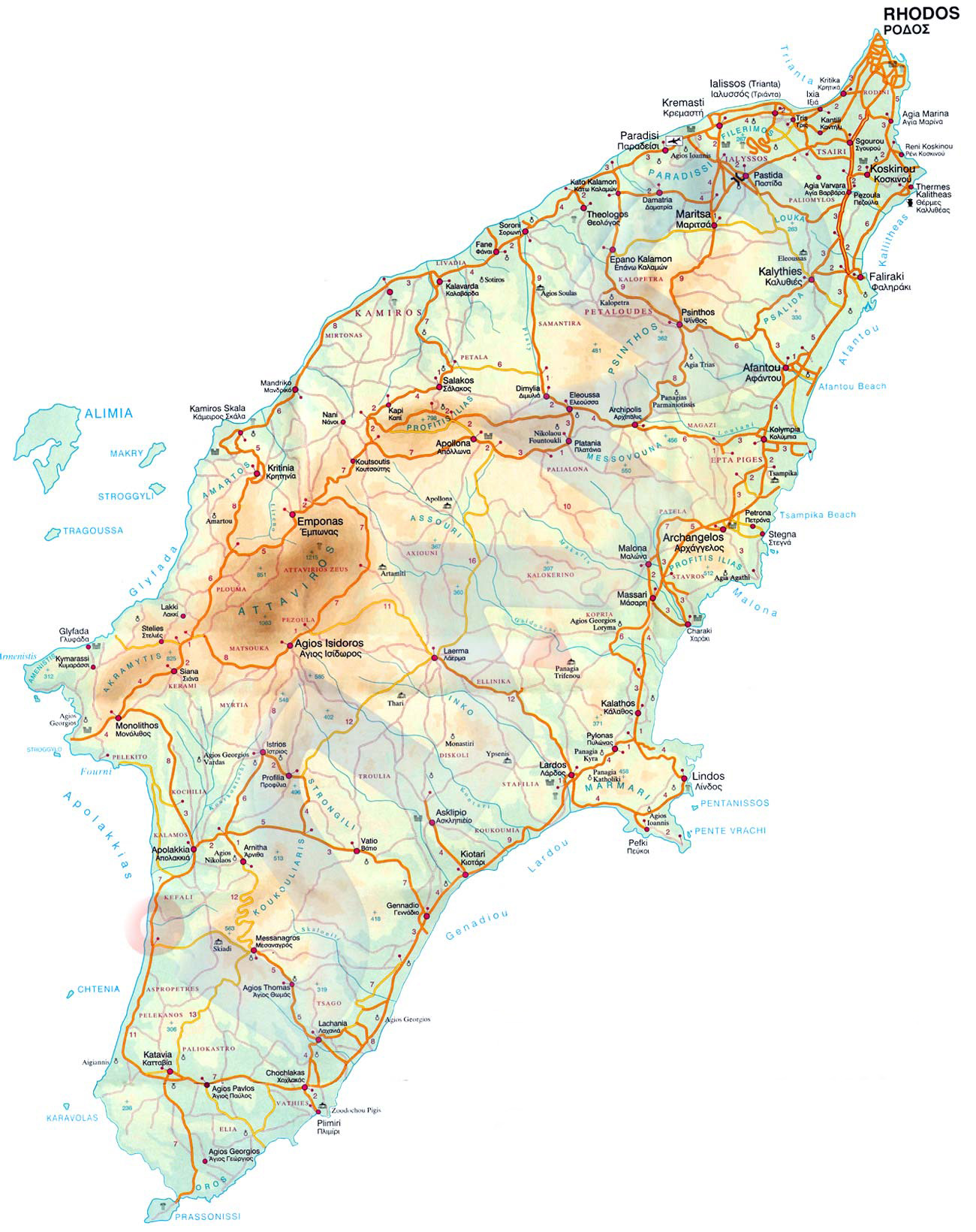 Cliquer sur les zones actives pour atteindre les lieux