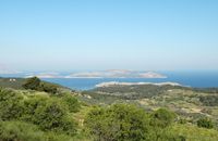 La côte occidentale de Rhodes. Cliquer pour agrandir l'image.