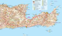 La province du Lassithi en Crète. Carte de la province du Lassithi. Cliquer pour agrandir l'image.