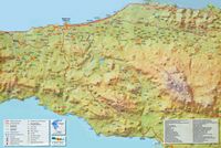 La province de Réthymnon en Crète. Carte touristique. Cliquer pour agrandir l'image.