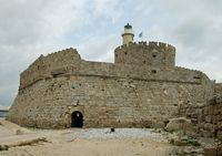 Le fort Saint-Nicolas à Rhodes. Cliquer pour agrandir l'image.