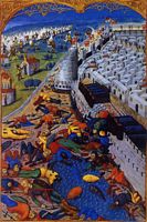 Siège de Rhodes en 1480. Cliquer pour agrandir l'image.