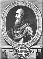 Jean de Lastic, grand maître des Chevaliers de Rhodes. Cliquer pour agrandir l'image.