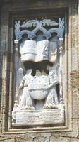 Armes d'Antoine Fluvian sur la façade de l'Hôpital des Chevaliers à Rhodes. Cliquer pour agrandir l'image.