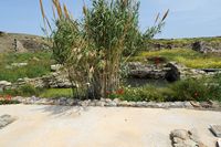 Le quartier du Lac de Délos en Grèce. La palestre du lac. Cliquer pour agrandir l'image.