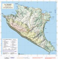 L’île de Gavdos en Crète. Carte de l'île de Gavdos. Cliquer pour agrandir l'image.