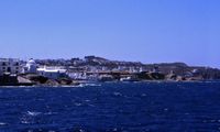 L'île de Mykonos. Les moulins de Mykonos. Cliquer pour agrandir l'image.