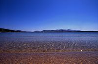 L'île de Paros en Grèce. Vue à partir d'Antiparos. Cliquer pour agrandir l'image.