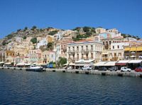 L’île de Symi en mer Égée. Cliquer pour agrandir l'image.