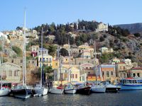 L’île de Symi en mer Égée. Cliquer pour agrandir l'image.