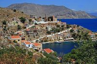 L’île de Symi en mer Égée. Cliquer pour agrandir l'image.