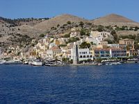 L’île de Symi en mer Égée. Cliquer pour agrandir l'image.