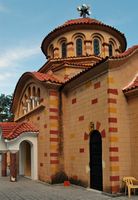 Le monastère Saint-Nectaire à Rhodes. Cliquer pour agrandir l'image.