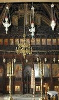 Église du nouveau monastère de Tsambikas à Rhodes. Cliquer pour agrandir l'image.